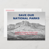 私たちの国立公園を守れ 抵抗1 ポストカード (正面/裏面)