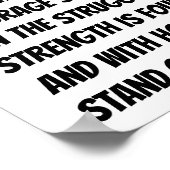 私たちの地上のミニ感動的詩をスタンド ポスター (角)