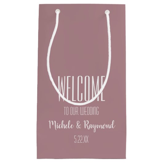 私たちの埃結婚っぽいバラ抱き枕へようこそ スモールペーパーバッグ (正面)