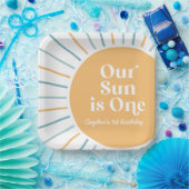 私たちの太陽はワンボーホサンシャイン誕生日 ペーパープレート (パーティー)