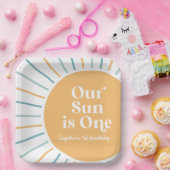 私たちの太陽はワンボーホサンシャイン誕生日 ペーパープレート (パーティー)