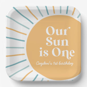 私たちの太陽はワンボーホサンシャイン誕生日 ペーパープレート