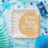 私たちの太陽はワンボーホサンシャイン誕生日 ペーパープレート (パーティー)