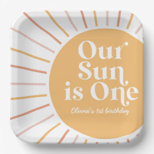 私たちの太陽はワンボーホサンシャイン誕生日 ペーパープレート