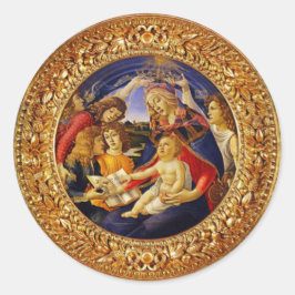 私たちの女性のヴァージンメアリーピシャットステッカー ラウンドシール