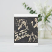 私たちの女性はアルコール依存症になっている！ ポストカード (スタンド正面)