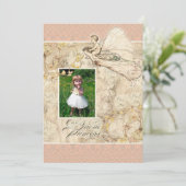 私たちの妖精の国プリンセス、ベビーガールバースデーパーティー 招待状 (スタンド正面)