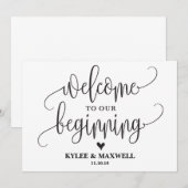 私たちの始まり ウェディングサイン (正面/裏面)