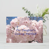 私たちの娘が結婚する！ 結婚式の日程を保存しよう 招待状 (スタンド正面)