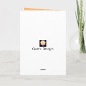 私たちの娘にアフリカの女の子のカスタマイズ可能な誕生日 カード (裏面)