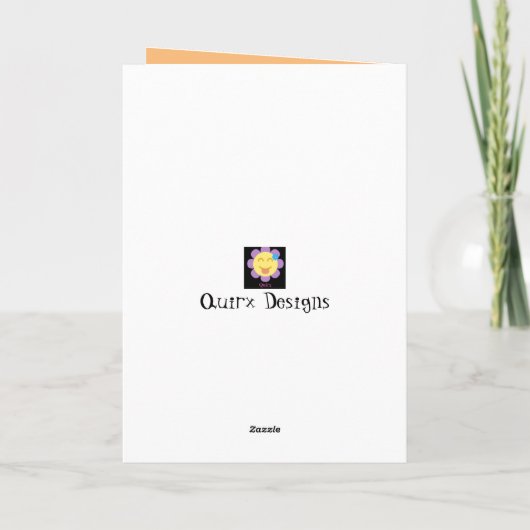 私たちの娘にアフリカの女の子のカスタマイズ可能な誕生日 カード (裏面)