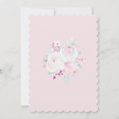 私たちの娘の洗礼への招待です 招待状 (裏面)