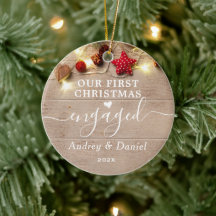 私たちの婚約した初めてのクリスマスエレガントカップル1st