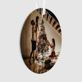 私たちの婚約した初めてのクリスマス2024結婚の オーナメント (正面)