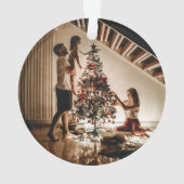 私たちの婚約した初めてのクリスマス2024結婚の オーナメント (裏面)