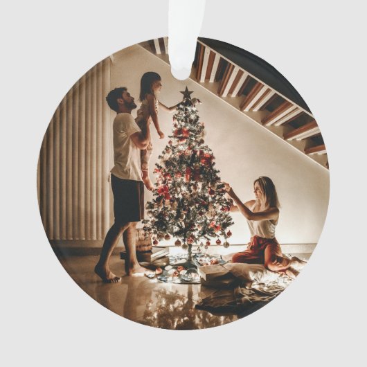 私たちの婚約した初めてのクリスマス2024結婚の オーナメント (正面)