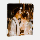 私たちの婚約した初めてのクリスマス2024結婚の セラミックオーナメント (右)