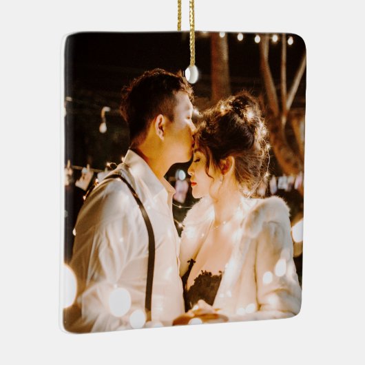 私たちの婚約した初めてのクリスマス2024結婚の セラミックオーナメント (右)