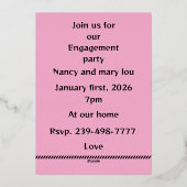 私たちの婚約パーティーに参加しよう 箔シーズンカード (裏面)