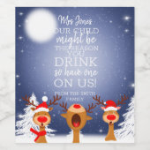 私たちの子供が飲む理由かもしれない ワインラベル (シングルラベル)