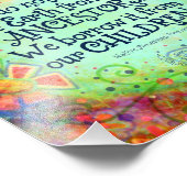 私たちの子供たちのインスピレーションから地球を借りる フォトプリント            (角)