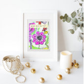 私たちの子供のスケッチ写真を追加かわいいカスタム継母 箔シーズンカード