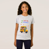 私たちの学校の最後の日 – おもしろいキッズバス Tシャツ (正面フル)