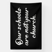 私たちの学校はあなたの教会ではない 横断幕 (縦)