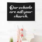私たちの学校はあなたの教会ではない 横断幕 (インサイチュ)