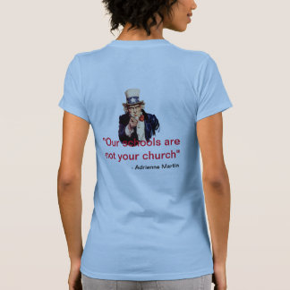 私たちの学校はあなたの教会ではない！ Tシャツ
