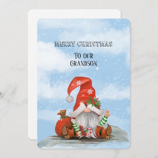 私たちの孫に聖降誕祭お目出とう (正面/裏面)