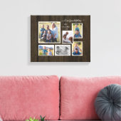 私たちの孫ファミリー6フォトコラージスクリプト キャンバスプリント (インサイチュ (リビング))