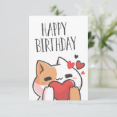 私たちの完璧な誕生日Caですべての願いを数える サンキューカード (スタンド正面)