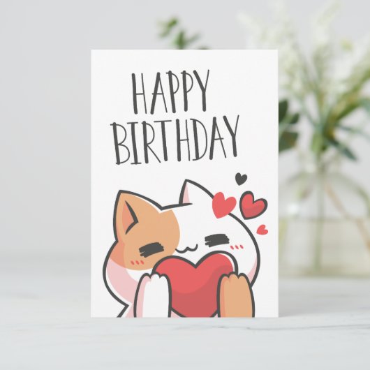 私たちの完璧な誕生日Caですべての願いを数える サンキューカード (スタンド正面)