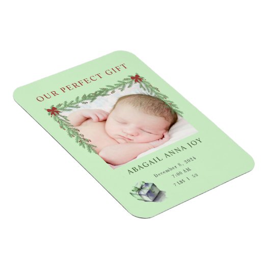 私たちの完璧な贈り物ベビー発表 マグネット (右側)
