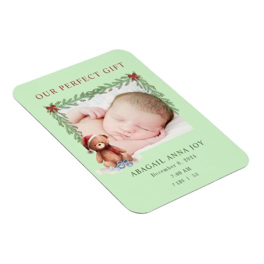 私たちの完璧な贈り物ベビー発表 マグネット (右側)