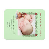 私たちの完璧な贈り物ベビー発表 マグネット (横)