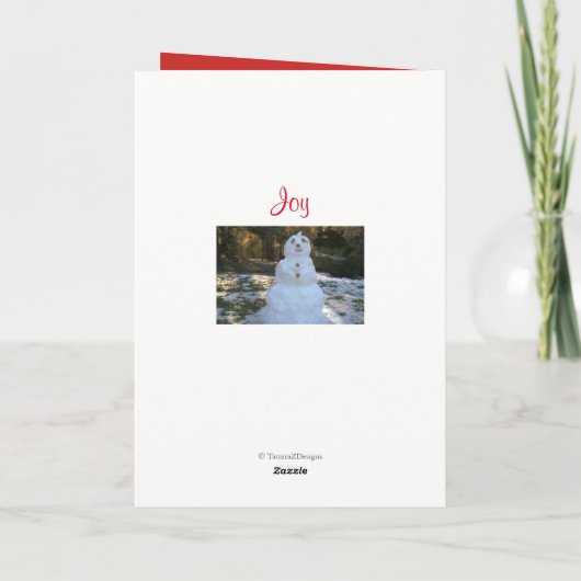 私たちの家からあなたのクリスマスのリース写真へ シーズンカード (裏面)