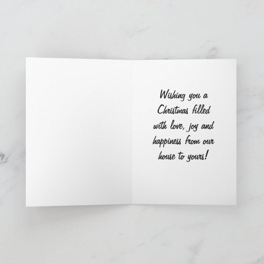 私たちの家からあなたのクリスマス·ウィッシュまで シーズンカード (内部)
