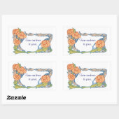 私たちの家からあなたのステッカスタマイズクまで 長方形シール (シート)