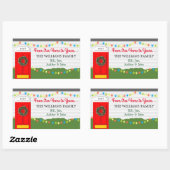 私たちの家からあなたのステッパーソナライズされたカー 長方形シール (シート)