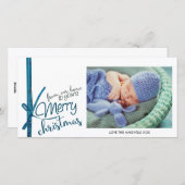 私たちの家からあなたのメリークリスマスフォトカード シーズンカード (正面/裏面)