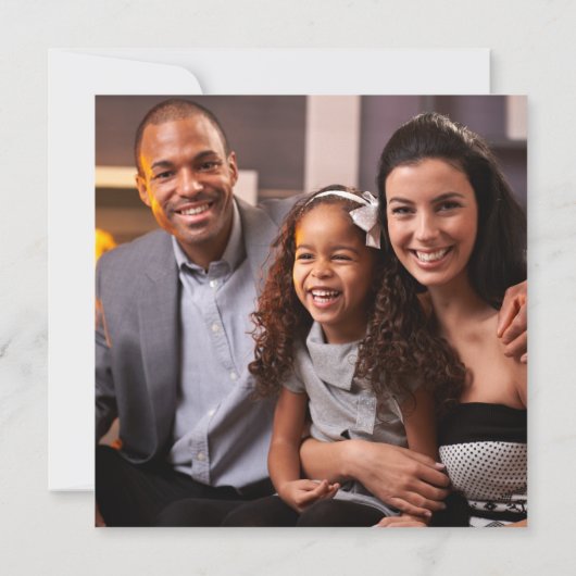 私たちの家からあなたの写真へのメリークリスマス カード (裏面)