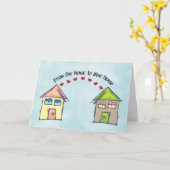 私たちの家からあなたの家へ愛を送る カード (黄色い花)