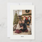 私たちの家からあなたの家へ クリスマス ホリデーカード (裏面)