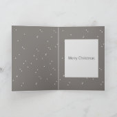 私たちの家からあなたの家へ、現代的なクリスマスカード カード (内部)