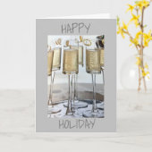 ****私たちの家からあなたの家まで幸せな休日**** カード (黄色い花)