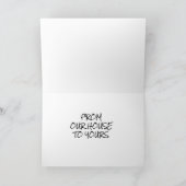 **私たちの家からあなたの家まで幸せな休日** カード (内部)