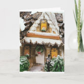 私たちの家からあなたの家まで聖降誕祭お目出とう カード (正面)