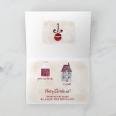 私たちの家からあなたの家まで聖降誕祭お目出とう シーズンカード (内部)